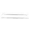 Ingrown Toenail Tool, Manicure Tools Stainless Steel Nail Picker 2pcs Ingrown Toenail Tools Dual Ends Nail File Toenail Cleaner Tools view 2