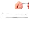 Ingrown Toenail Tool, Manicure Tools Stainless Steel Nail Picker 2pcs Ingrown Toenail Tools Dual Ends Nail File Toenail Cleaner Tools view 4