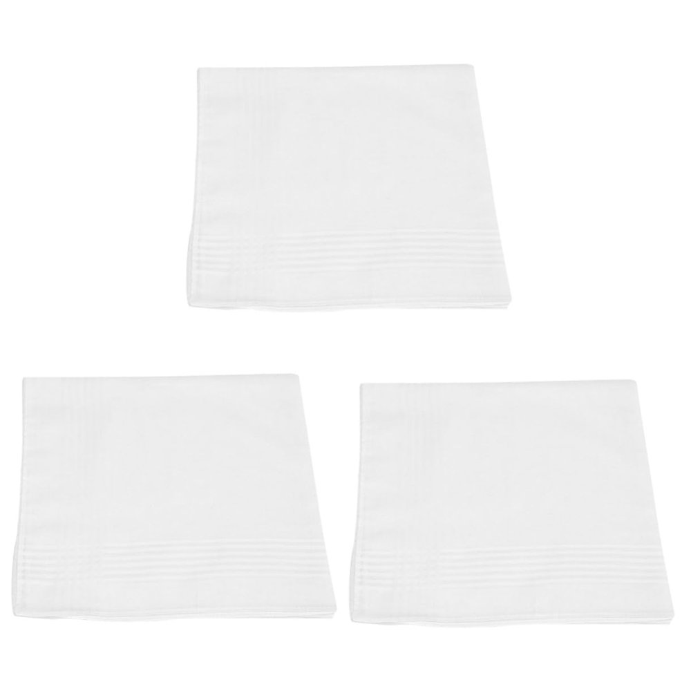 AOKWAWALIY 3sets Cotton Washing Towel Bandana Handkerchief Face Wipes for Face Washing Cloth Face Wipes Towels Facial Towels Cotton Handkerchief White 6pcs*3