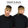Yellow Sunflowers with Red Butterfly04 Print Sports Tie Headband, Athletic Sweatbands Elastic Hair Wrap Bands,for Basketball, Running view 3