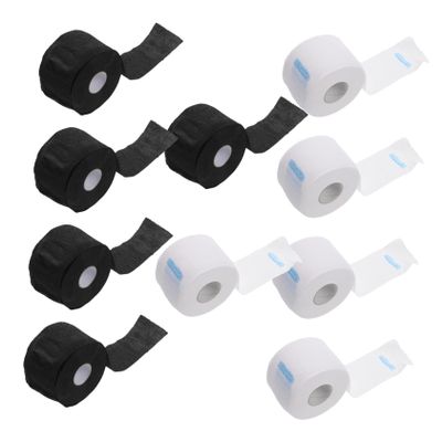 minkissy 10rolls Disposable Hair Styling Neck Papers for Salon Use Easy to Use One Design Professional Barber Supplies Convenient Hairdressing Tools