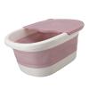 VINGVO Foot Soaking Tub, Pedicure Bowl Foldable Foot Washing Basin, Plastic Foot Soaking Tub, Multifunction Foot Bath Bucket Foot Bath Soak Tub with Extra High Wall Design for Soaking view 3