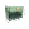 RORPOIR Portable Makeup Organizer Lipstick Holder Cosmetic Storage Box Pet Material Desktop Lipstick Rack view 2