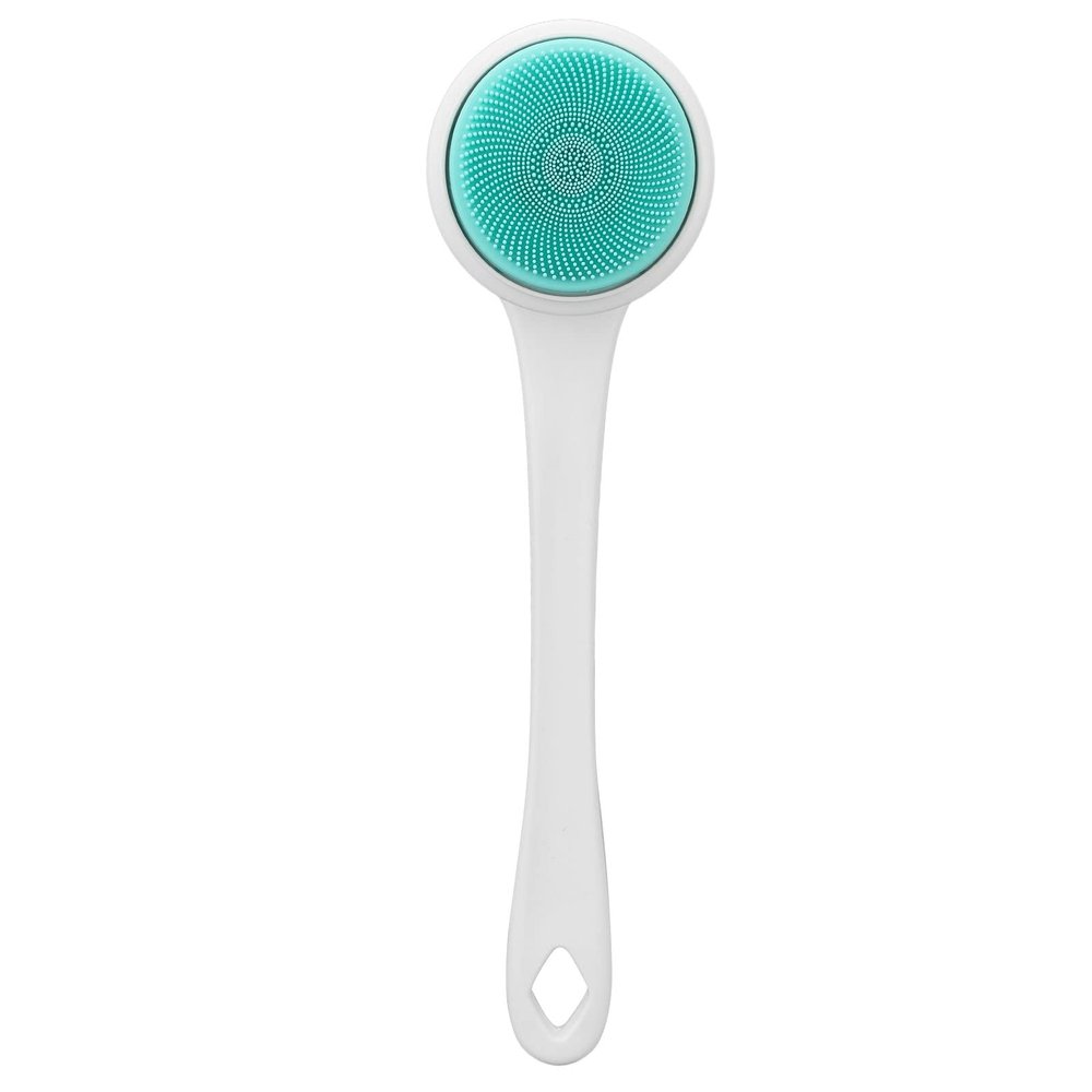 Automatic Back Scrubber for Shower, Electric Body Brush Fully Automatic Electric Bath Brush Long Handle Shower Back Brush for Elderly Pregnant Women Children White