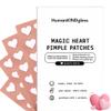 Heart Pimple Patches by HumanKINDglow  48 Hydrocolloid Acne Patches for Face | Gentle Spot Treatment for Pimples & Blemishes | Cute White Heart Design for Confident, Kind Skin view 1