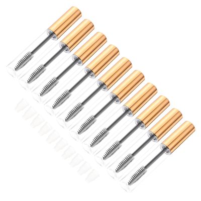 Healeved 10Pcs 10ml Empty Mascara Tube with Wand Round Container for Travel and Storage