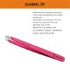 BEAUTICS Eyebrow Hair Removal Tweezer for woman & Men Slant Pointed Precision Tweezers for Ingrown Hair Removal Blackhead (BRIGHT PINK) view 3