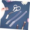 Baluue 5sets Eyebrow Grooming Kit Transparent Eyebrow Scissors Trimmer for Precise Shaping and Safe for Women view 3