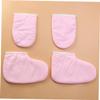 NOLITOY 2pairs Spa Gloves Nighttime Moisturizing Mitts for Dry Hands Paraffin Wax Bath Treatment Mitts Cloth view 4