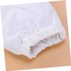 NOLITOY 2pairs Paraffin Wax Gloves for Hand and Feet Treatment Insulated Mitt Covers for Heat Therapy Spa Washable Cloth Smooth Liner Snap Closure Design White view 3