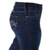 Cowgirl Tuff Women's Pull-on Dark DFMI Jeans Dark Wash SH & Cooling Towel view 4
