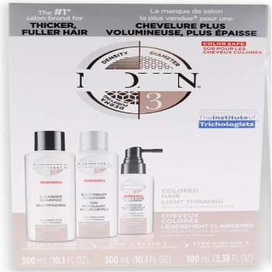 Cleanser Shampoo & Scalp Therapy Conditioner 10.1 Ounce & Treatment 3.4oz (System 3 Kit)