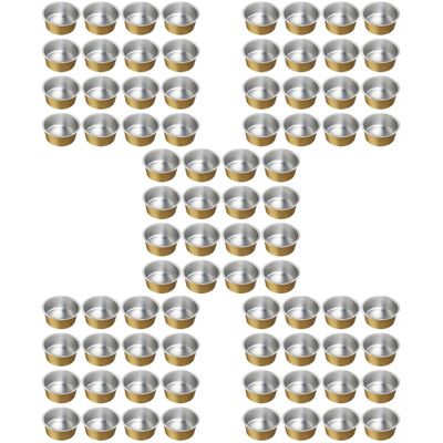 Healeved 125pcs Foil Wax Melting Bowls Nonstick Wax Container for Hair for Amounts of Easy Cleanup Heating