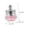 Outanaya 6pcs Small Refillable Cream Jars Lids Leak Wide Mouth Acrylic Bottles for Travel Cosmetics Storage Cream Containers for Face and Eye view 2