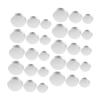 BIUDECO 30pcs Refillable Round Eyeshadow Pans Durable Metal Cosmetic Containers for Eyeshadows Blushes and Highlighters Diy Makeup Organization and Travel Use view 1