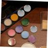 BIUDECO 30pcs Refillable Round Eyeshadow Pans Durable Metal Cosmetic Containers for Eyeshadows Blushes and Highlighters Diy Makeup Organization and Travel Use view 3