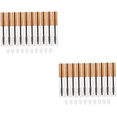 Mikinona 20pcs Elegant Empty Mascara Bottles Refill Tube for Lash Travel-friendly