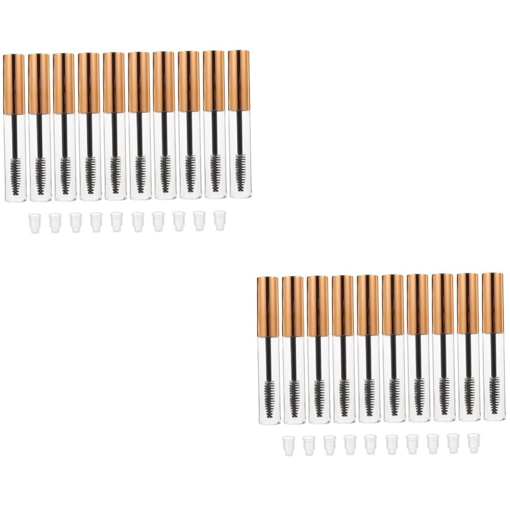 Mikinona 20pcs Elegant Empty Mascara Bottles Refill Tube for Lash Travel-friendly