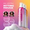 Red by Kiss Setting Mousse Braid Frizz Control, Curl Definition, Shine, Maximize Volume, Ultimate Hold, Long Lasting, Non Sticky Creamy Foam Style Perfector (12 Ounces, Extra Shine & Hydration) view 3