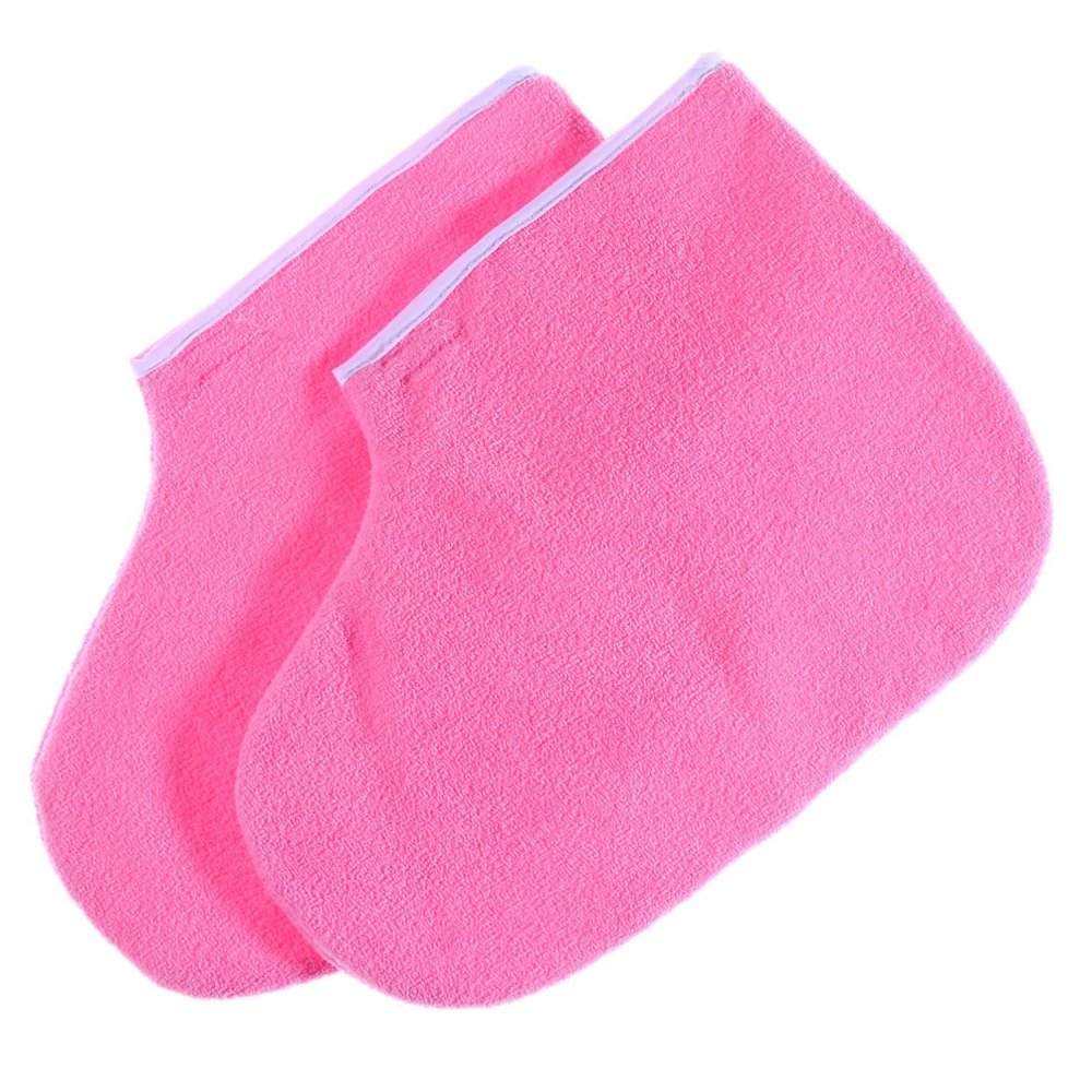 WOONEKY Wax Bath Hand Treatment Mitts Cover Insulated Cotton Feet Hand Care Paraffin Spa Wax Warmer for Moisture Absorption Relaxation