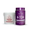 Ravenna B-tox Blond Kit - Hair B-tox Treatment (1 Kg/35.2 Fl Oz) Formaldehyde-Free + Hair Mask for Damaged Hair (1,5 Kg/ 52.9 fl oz) - Straightening, Intense Shine & Moisture for Blondes view 1