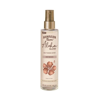 Hawaiian Tropic Aloha Glow Self Tanning Water, 6.4oz, Self Tanner Spray Tan, Fake Tan, Self Tan Water, Sunless Tanner, Self Tanning Spray Body Bronzer, Deep Bronze Tan Self Tanning Mist, 6.4oz