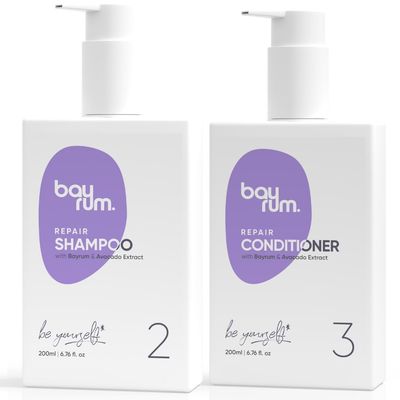 Bayr*um Hair Shampoo+Conditioner Combo for Women & Men,Damage Repair, Frizz Control Moisturizing Duo for Dry, For All Hair Types, Sulfate & Paraben Free 6.76 FL OZ + 6.76 FL OZ