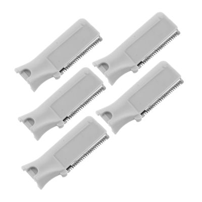 Beatifufu 5pcs Replacement Razor Blades for Eyebrow Trimmer Facial Hair Remover Replacement Head Stainless Steel Easy to Clean Replace