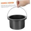 BIUDECO 1pc Wax Melting Container Non-stick Aluminum Wax Bowl for Easy Waxing High Temperature Resistant Melting Accessory for Hair Removal Random view 3