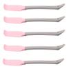 HAPINARY 5pcs Silicone Cosmetic Beauty Spatula for Hand and Foot Care Gentle and Durable Wax Applicators for Even Mask Application Pink Color view 1