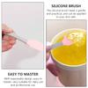 HAPINARY 5pcs Silicone Cosmetic Beauty Spatula for Hand and Foot Care Gentle and Durable Wax Applicators for Even Mask Application Pink Color view 4
