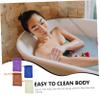 WOONEKY 4pcs Soap Pouch Skin Exfoliating Towels for Comfortable Shower Experience Fast-drying Soap Foaming Holder for All Ages for Home and Travel Use view 4
