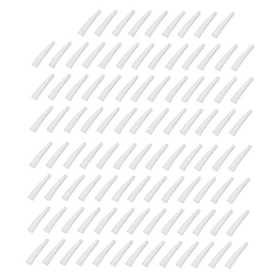 WOONEKY 200pcs Tweezers Tip Silicone Cover Non-skid Protective Caps for Tweezers Dolphin Clips and Bend Clips Safe Replacement for Home and