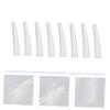 WOONEKY 200pcs Tweezers Tip Silicone Cover Non-skid Protective Caps for Tweezers Dolphin Clips and Bend Clips Safe Replacement for Home and view 2