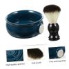 NOLITOY Men's Shaving Essentials Shaving Bowl and Hair Brush Set Ideal for Travel Business view 3