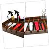 WOONEKY 1Pc Solid Wood Electric Scissors Rack with Large Capacity Hair Tool Organizer Box for Hair Salon Hair Cutter Storage Tray with Rational Design for Clippers and Accessories view 3