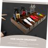 WOONEKY 1Pc Solid Wood Electric Scissors Rack with Large Capacity Hair Tool Organizer Box for Hair Salon Hair Cutter Storage Tray with Rational Design for Clippers and Accessories view 4