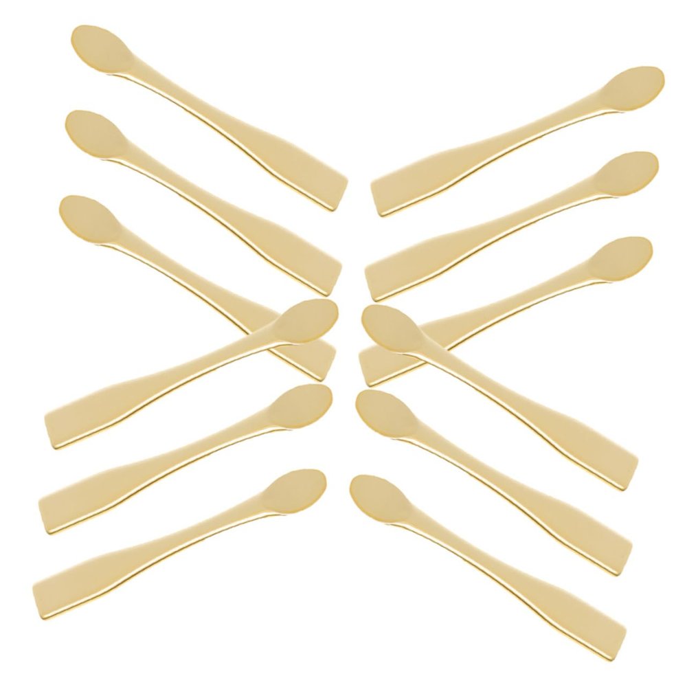 Baluue 12pcs Reusable Face Cream Spatulas Versatile Cosmetic Applicators for Skincare Creams Lotions and Masks Durable Abs Material for Beauty Routines