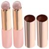Baluue 2pcs Portable Silicone Lip Brush for Lipstick and Concealer Application Round Design for Precise Makeup Blending Dust Cover for Travel and Everyday Use view 1