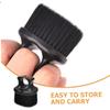 IWOWHERO Practical Hair Cleaning Brush for Men Lightweight Beard Brush for Grooming Styling and Oily Hair Cleanup Compact Design for Travel Black view 4