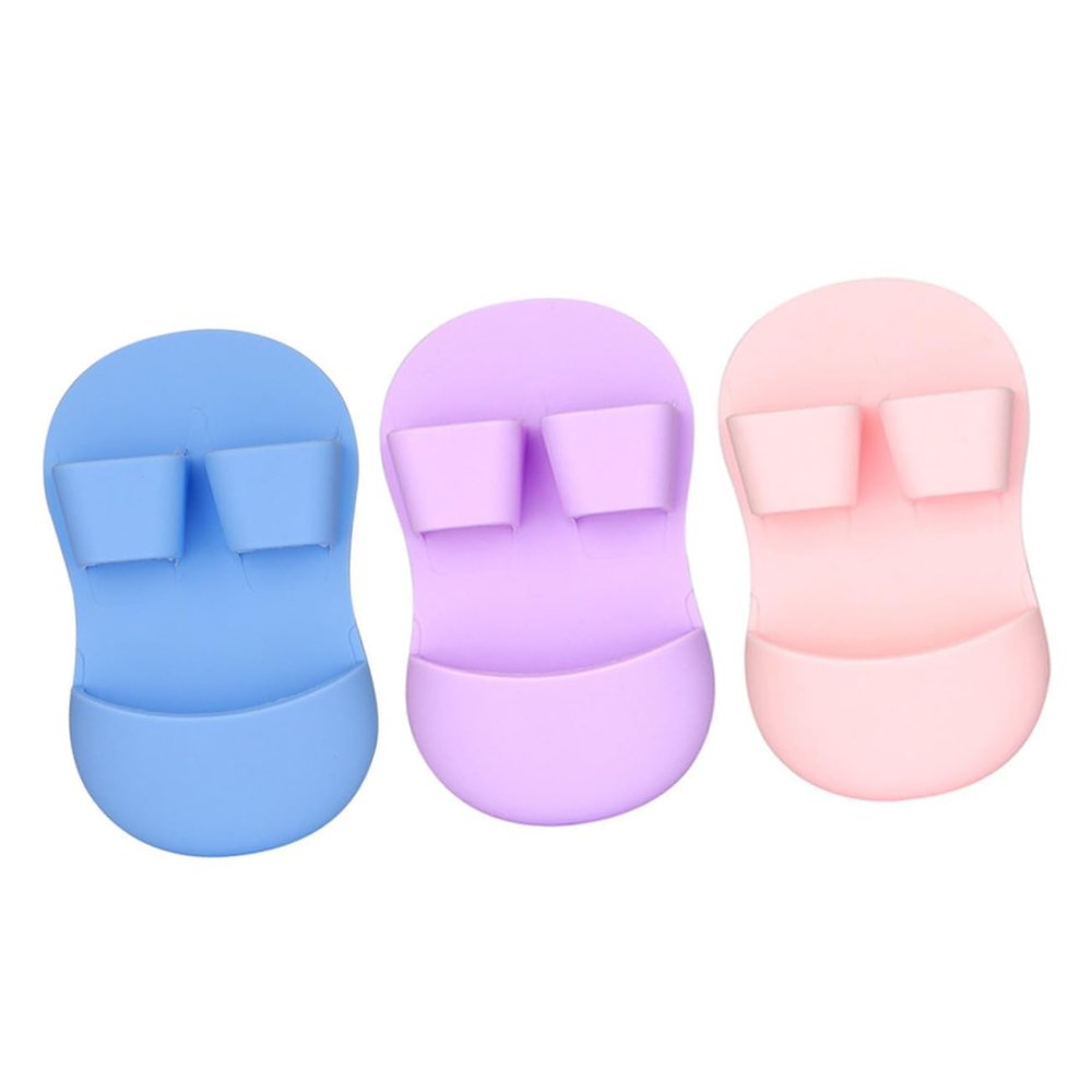 MERRYHAPY 3pcs Silicone Facial Scrubber Glove Shape Brush Exfoliator for Cleanse Makeup Removal