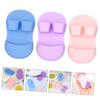 MERRYHAPY 3pcs Silicone Facial Scrubber Glove Shape Brush Exfoliator for Cleanse Makeup Removal view 3