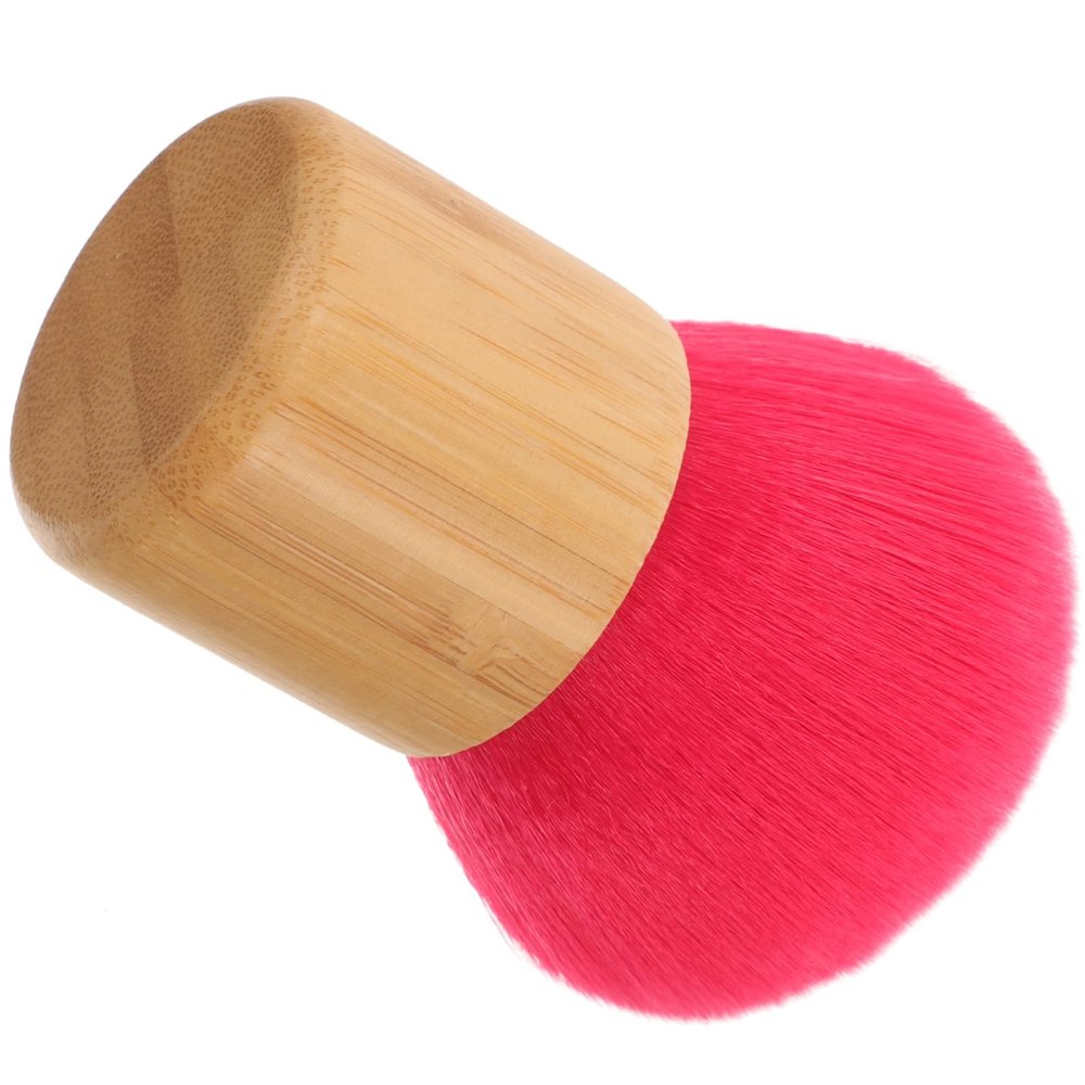 Baluue Makeup Brush for Loose Powder Professional Blush Brush Handle Soft Faux for Setting Powder Blush and More Travel-friendly Design