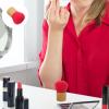Baluue Makeup Brush for Loose Powder Professional Blush Brush Handle Soft Faux for Setting Powder Blush and More Travel-friendly Design view 3