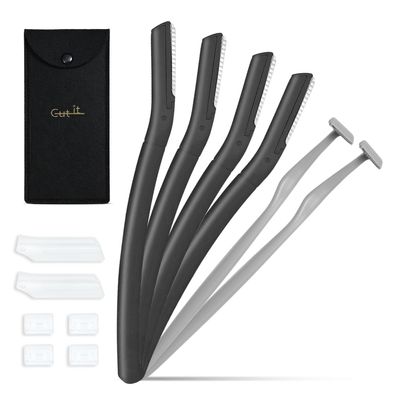 Eyebrow Razors w/Dermaplane Razors Set, 6 Packs