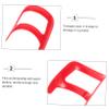 Beatifufu 2pcs Beard Styling Tool Set Goatee Outline Ruler for Precise Trimming and Shaping Compact and Portable Plastic Beard Shaper for Travel and Grooming view 4