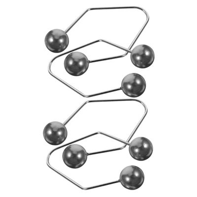 Baluue 2pairs Maker for Cheeks Portable Facial Trainer Depth Lightweight Design for Beautiful Smile Enhancement Black