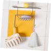 Baluue 3 Pcs Face Bubbler Maker Er Mesh Soap Bag Set Drawstring Rope for Wall Hanging Compact Storage view 4