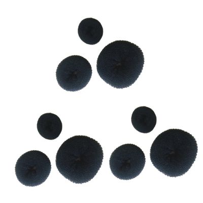 Gogogmee 9pcs Sponge Bun Maker Hair Braider Donut Bun Maker Heatless Curls Elegant Hair Style