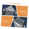 AUTSUPPL Bride Rhinestone Hair Comb Elegant Hair Accessories for Wedding Parties and Everyday Wear Material Shiny Finish for Charm and Compliments view 3